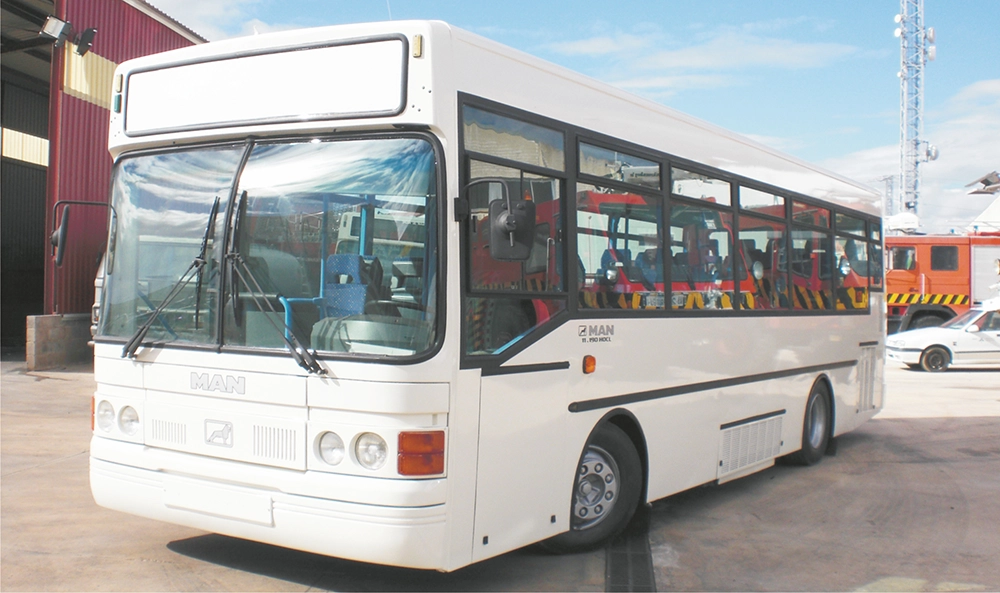 MAN bus with engine rebuilt by Renovamotor