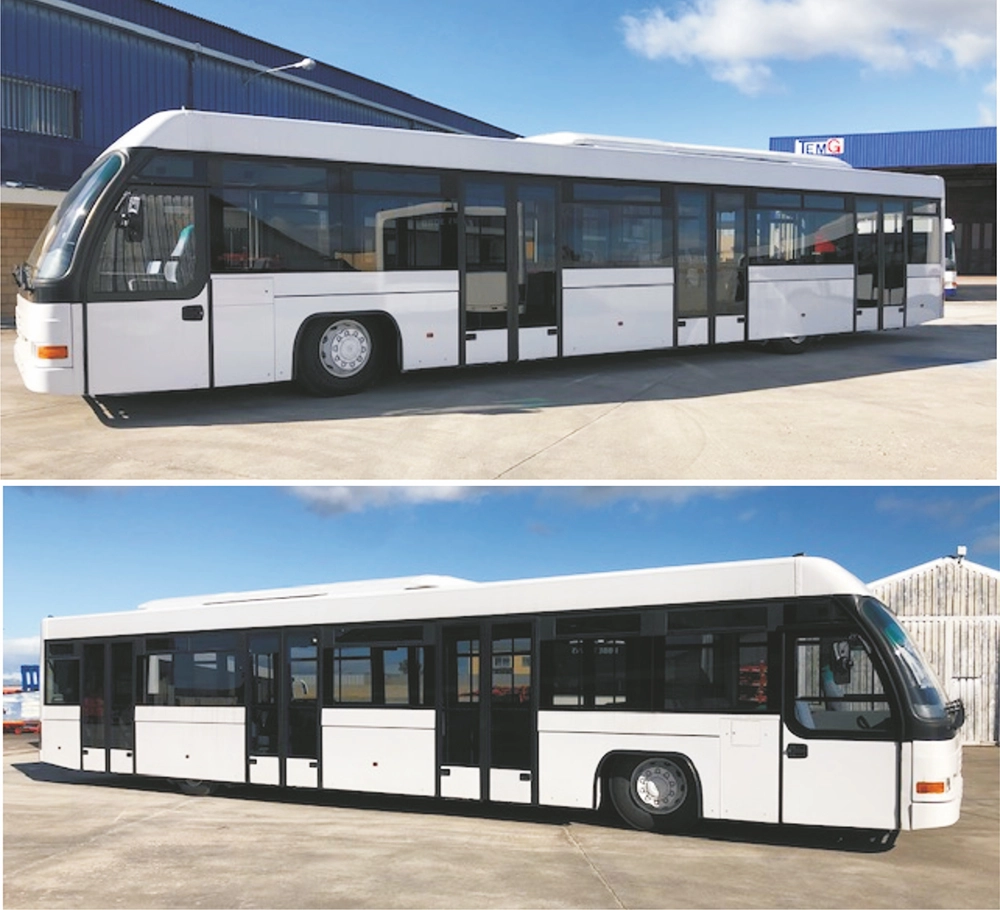 Mercedes-Benz bus with rebuilt engine