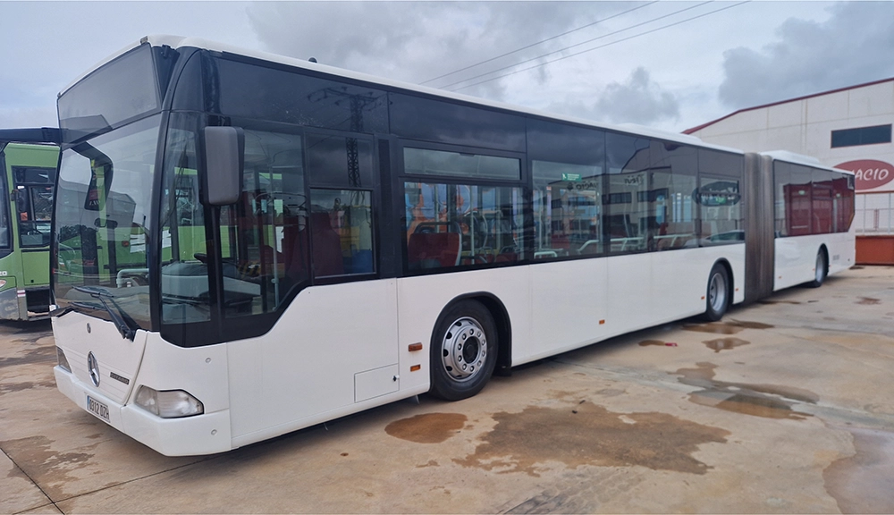 Mercedes-Benz bus in service after engine rebuild