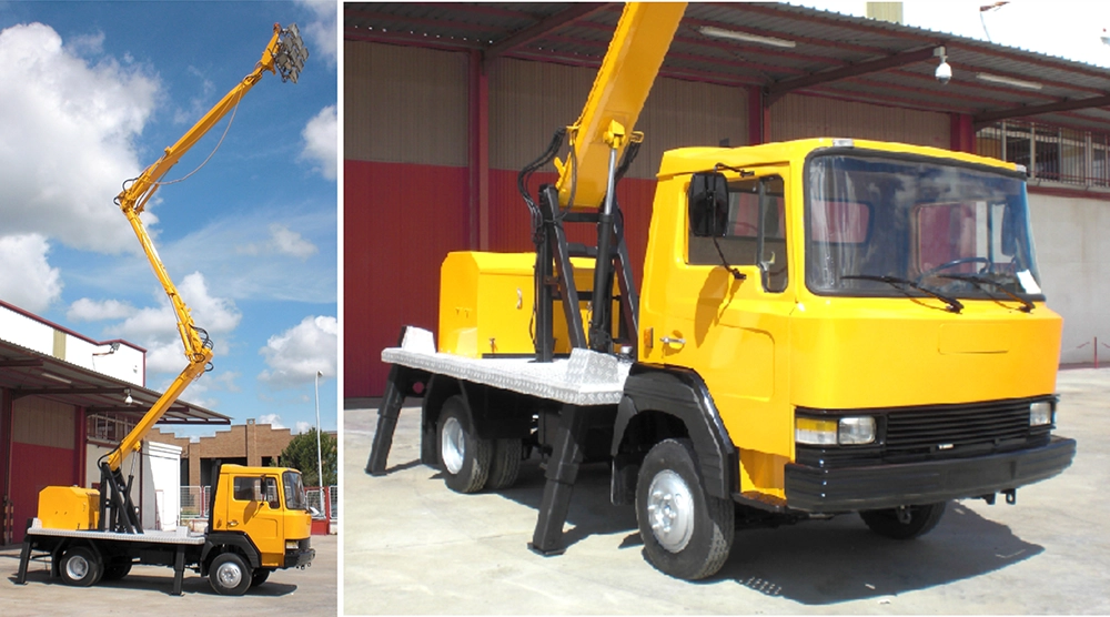 Lighting truck with rebuilt engine