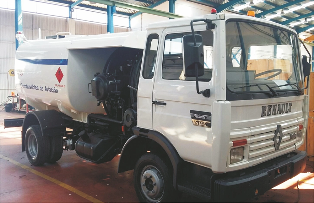 Fuel tanker with rebuilt engine