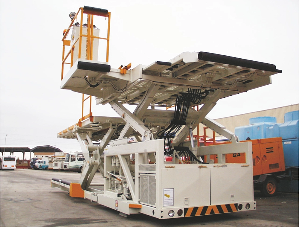 Industrial forklift after engine rebuild