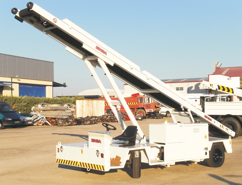Industrial aerial ladder truck with rebuilt engine