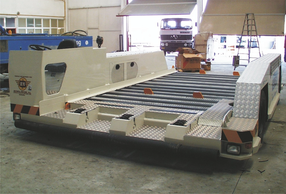 Transport vehicle with rebuilt engine