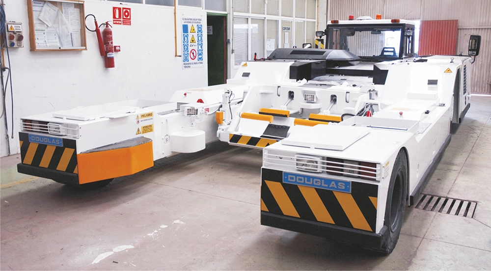 Industrial transporter after engine rebuild